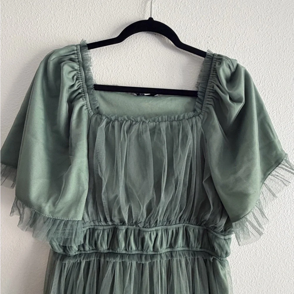 Polagram (Baltic Born) Spring Green Layered Maxi Dress - Picture 3 of 10
